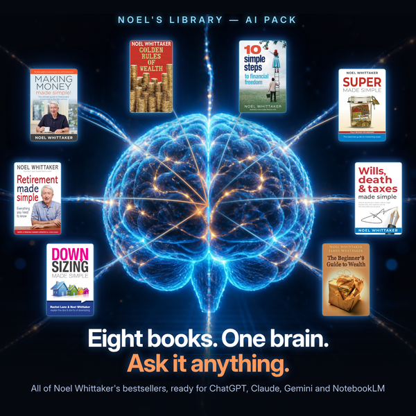 Noel's Library AI Pack - all eight Noel Whittaker books connected to an AI brain